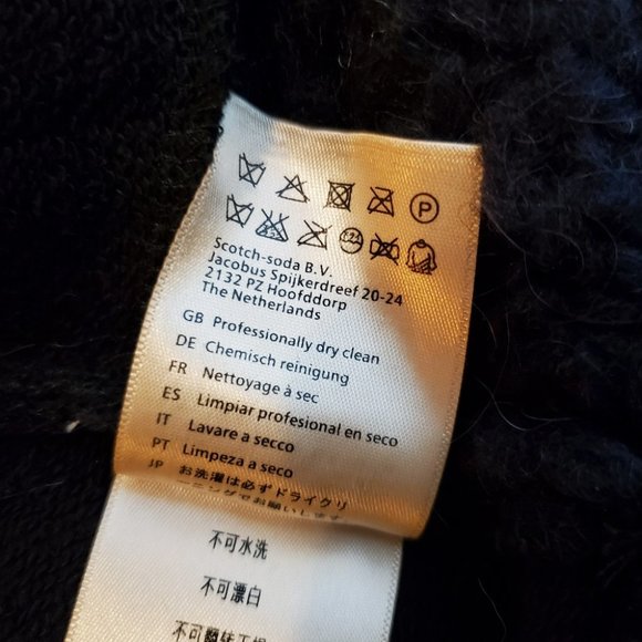 SCOTCH & SODA | Bronze Coin Hem Indigo Blue Fringe Sweater Vest (Size S) - Picture 8 of 10